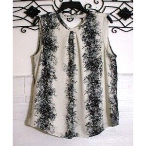 Daniel Rainn Women's Top Size L Sleeveless Multicolored Round Neck